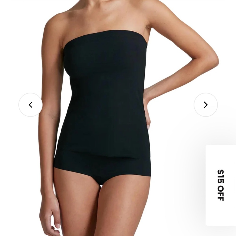 COMMANDO strapless black top S/M